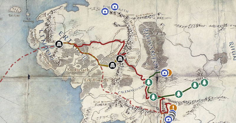 Map of Middle Earth - Zwomp